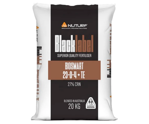 Nuturf Black Label Biosmart 23-0-4+TE Granular Fertilser