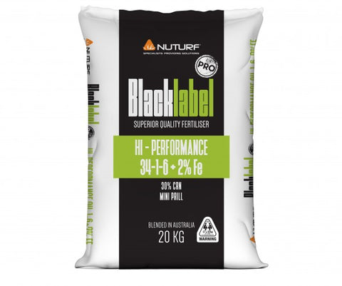 Nuturf Black Label Pro Hi-Performance 34-1-6 Granular Fertiliser