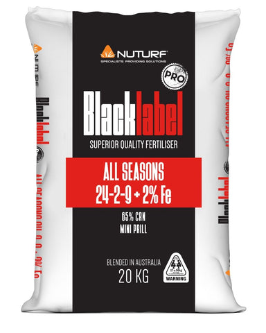 Nuturf Black Label Pro All Seasons 24-2-9 Granular Fertiliser