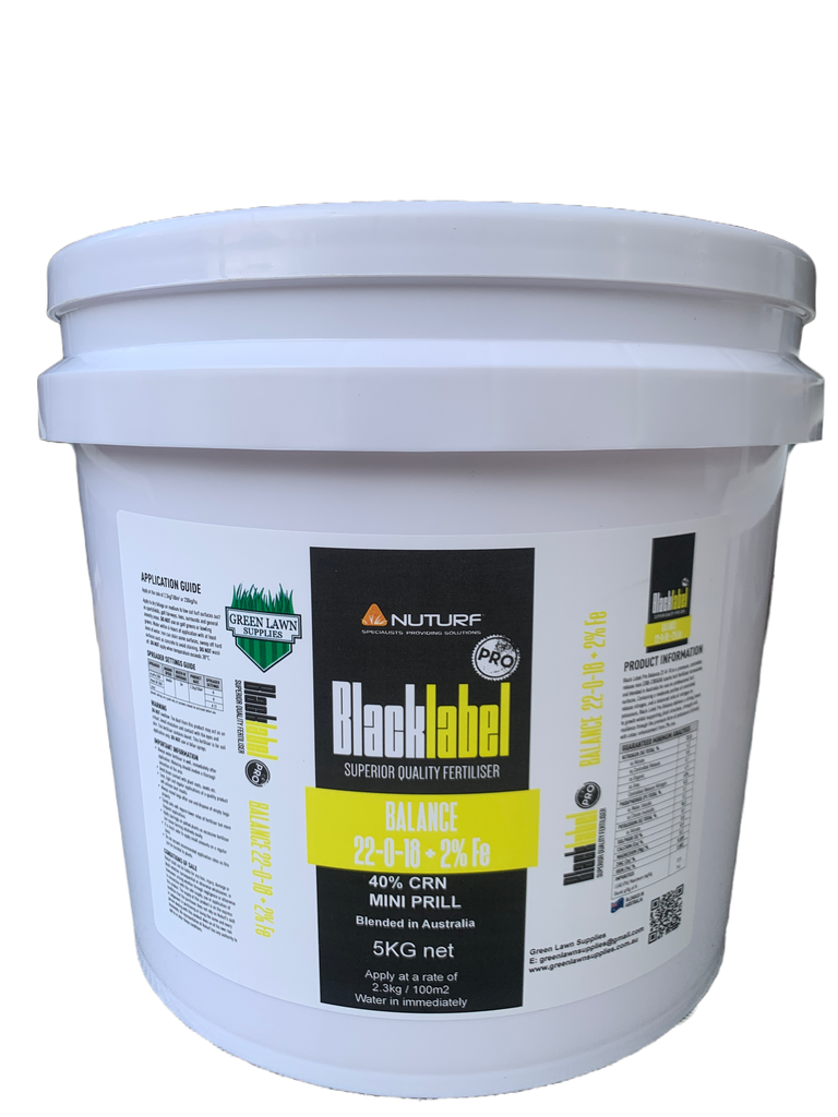 Nuturf Black Label Pro Balance 22-0-18 Granular Fertiliser