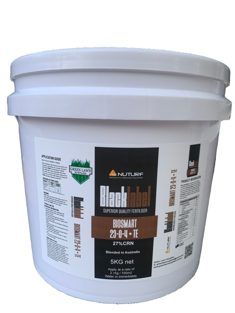 Nuturf Black Label Biosmart 23-0-4+TE Granular Fertilser